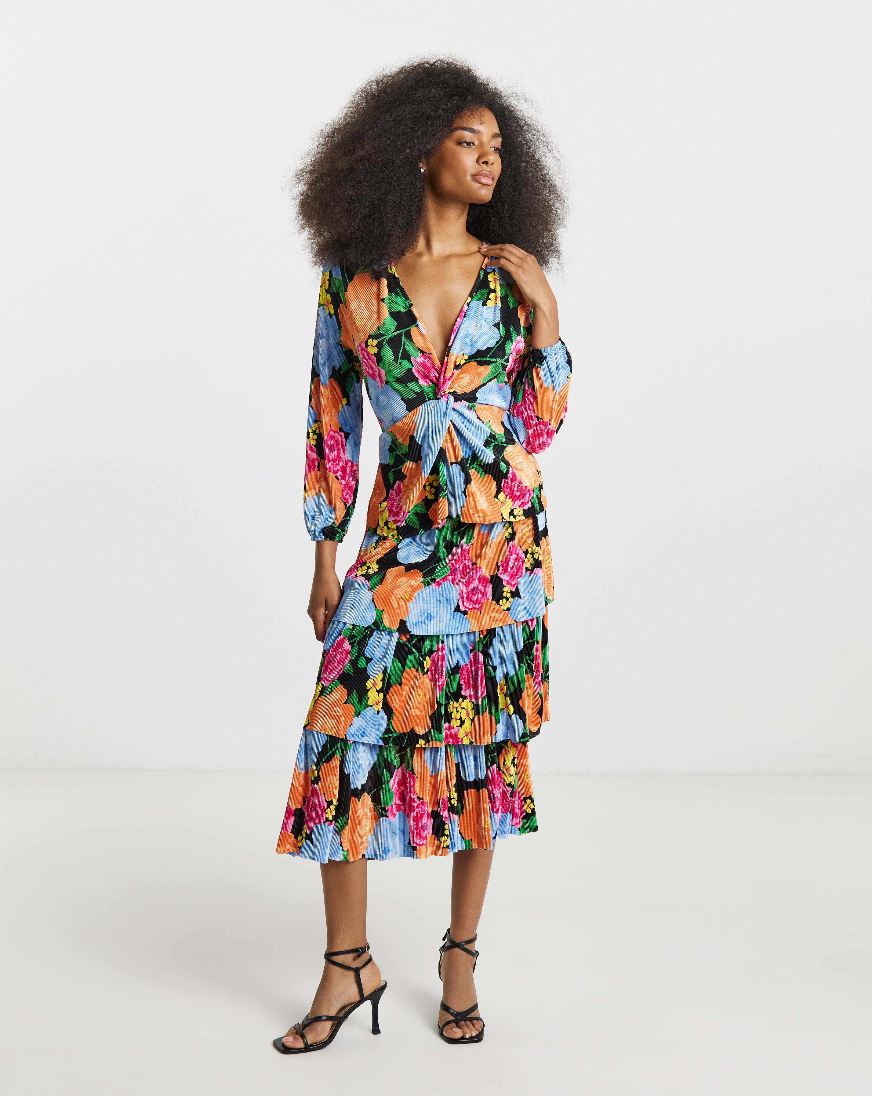 Paisley Print Skater Dress With Lurex | Ambrose Wilson