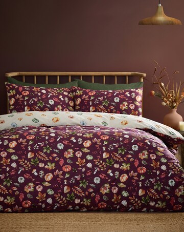 Catherine Lansfield Autumn Pumpkins Duvet Cover Set