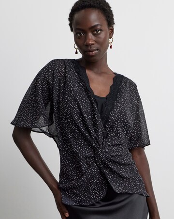 Joanna Hope Knot Front Blouse