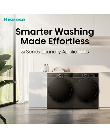 Hisense 3i 9kg 1400rpm KitchenFit Washing Machine Black