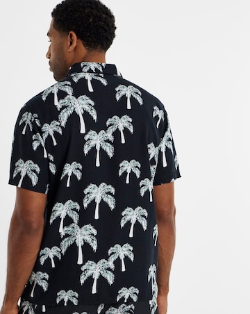 Mono Palm Print Co-ord Shirt