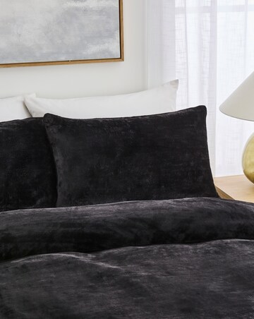 Plain Plush Fleece Duvet Cover Set