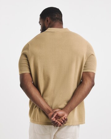 Knitted Revere Collar Shirt