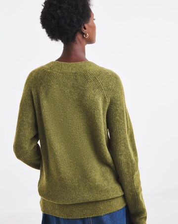 Slouch V Neck Longline Jumper