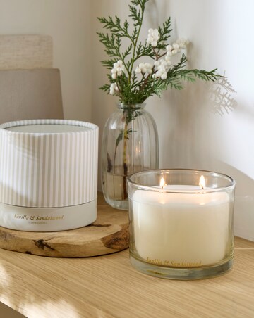 Vanilla & Lavender Glass Candle
