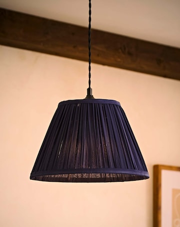 ValueLights Elowen Navy Chiffon Taper Shade