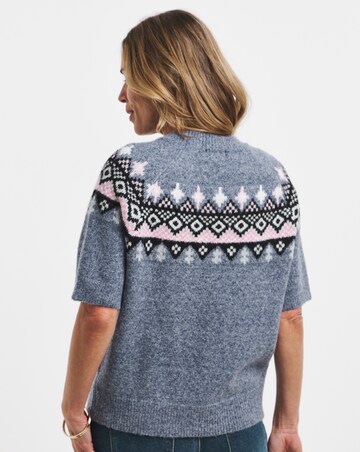 Half Sleeve Fairisle Jumper
