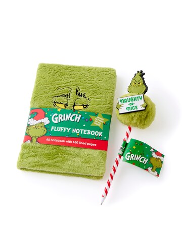 Grinch Fluffy Pen & Notebook
