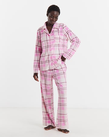 Pretty Secrets Check Fleece Pyjama Set