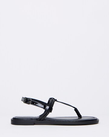 Simply Be Karma Diamante Sparkly Toe Post Sandals - Extra Wide Fit (EEE)