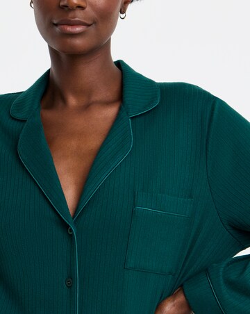Figleaves Soft Knit Ribbed Pyjama Set