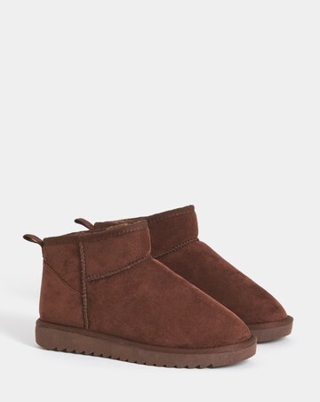 Renna Suede Low Cut Warm Lined Boots - Extra Wide Fit (EEE)