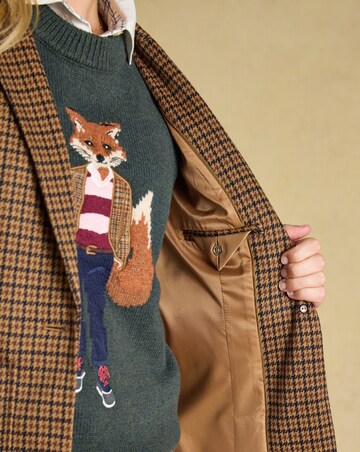 Joules Albury Check Jersey Blazer