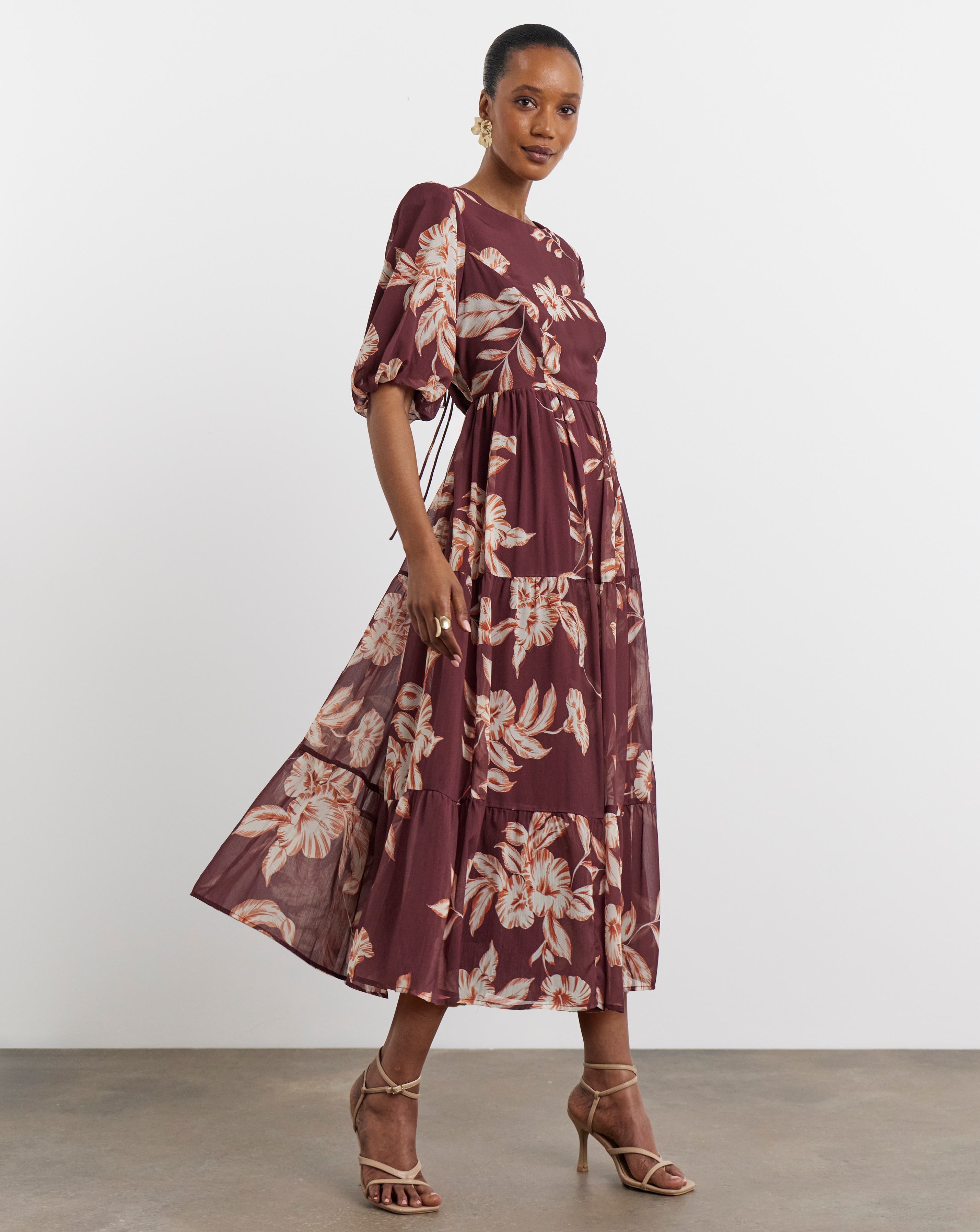 Joanna Hope Lace Back Midi Dress | Ambrose Wilson