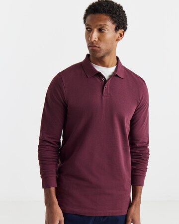 Core Long Sleeve Pique Polo Long Length