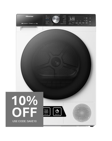 Hisense 5S Series DH5S102BW 10Kg Heat Pump Tumble Dryer - White