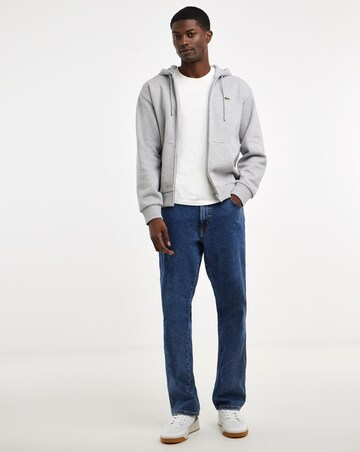 Lacoste Classic Zip Through Hoodie - Grey Marl