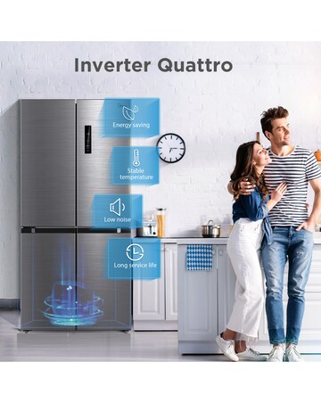 Midea Multi-Door Fridge Freezer - Inox