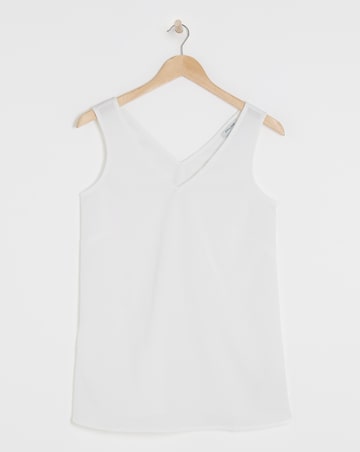 V Neck Woven Vest