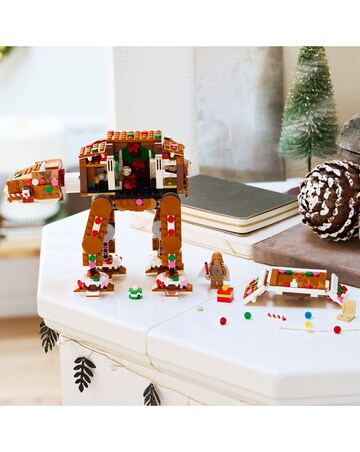 LEGO Gingerbread AT AT with minifigure