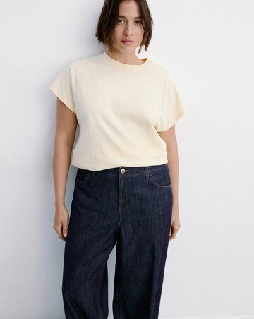 Mango Wide Leg Rinse-Wash Jeans