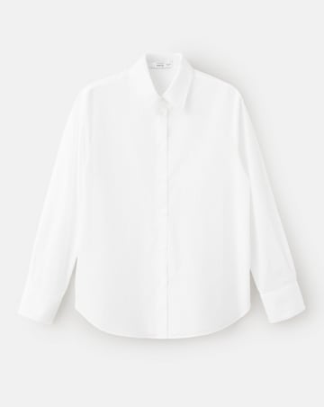 Mango Cotton And Lyocell Blend Straight Shirt