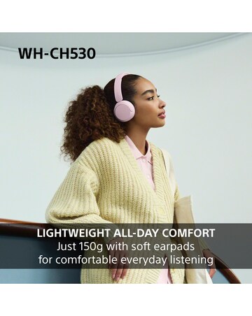Sony WH-CH530 Wireless On-Ear Headphones - White
