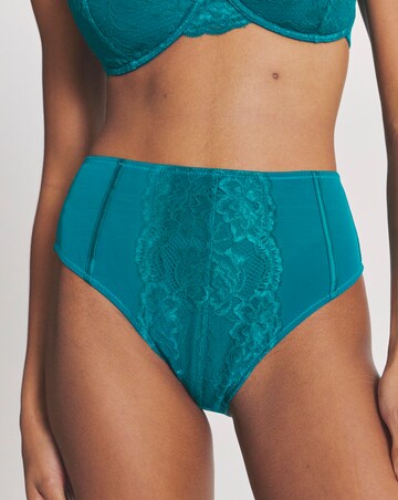 Pretty Secrets Lace Full Brief Knickers Teal