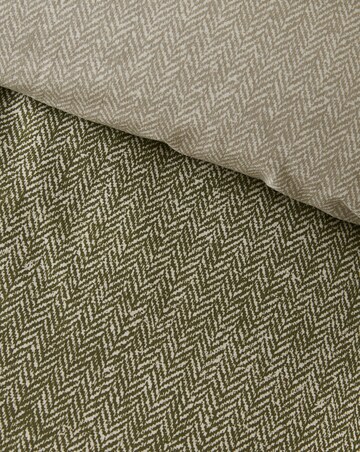 Catherine Lansfield Brushed Herringbone Duvet Cover Set
