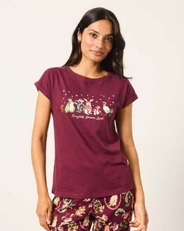 FatFace V&A Fairytale Graphic Pyjama Top
