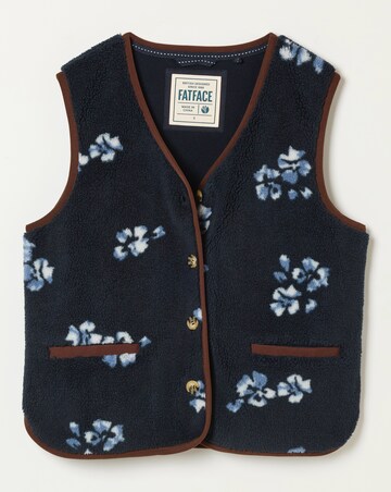 Fatface Floral Fleece Gilet