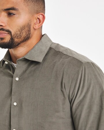 Jack & Jones Parker Corduroy Long Sleeve Shirt - Olive