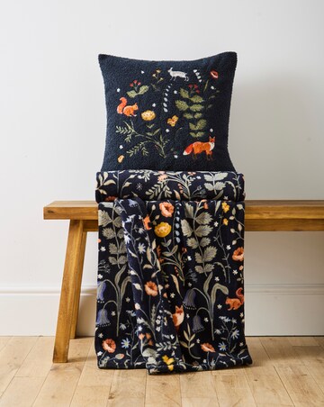 Woodland Animals Fleece Throw