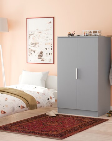 Humber Ready Assembled 2 Door Midi Wardrobe - Kids