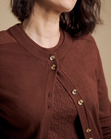 Julipa Cable Knitted Cardigan and Jumper Set