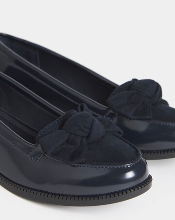 Kinzie Bow Detail Flat Shoes - Wide Fit (E)