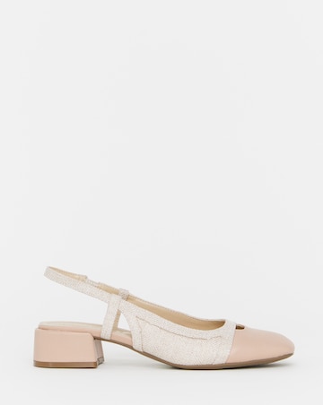 Manila Block Heel Slingback Shoes Wide E Fit