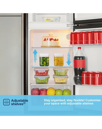 Fridgemaster MTM48120EB Fridge Freezer - Black E Rated