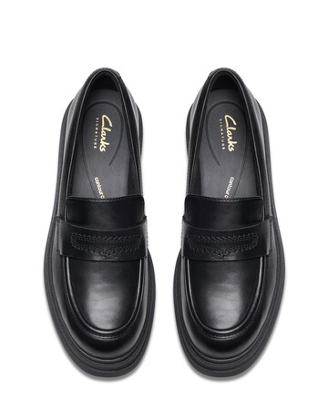 Clarks Orinoco3 Edge Chunky Leather Penny Loafers - Wide Fit (E)
