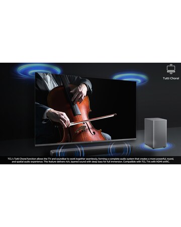 TCL S55HK Series 2.1 Dolby Atmos All-in-One Dual Bass Soundbar with Subwoofer