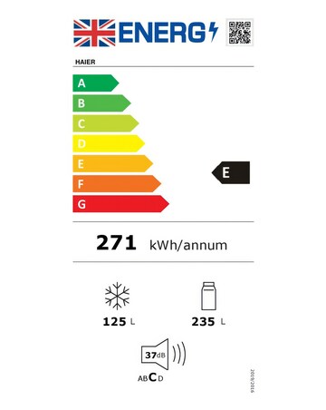 Haier Combi 3DR Series 5 HTW5618ENMG 180cm Refrigerator Inox + Install
