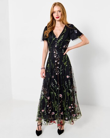 Joe Browns Dramatic Florals Embroidered Maxi Dress