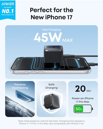 Anker Nano 45W USB-C Charger - Black