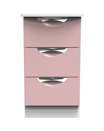 Haydn Ready Assembled 3 Drawer Bedside - Kids