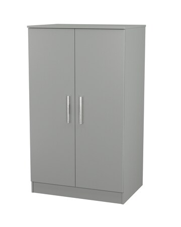Eider Ready Assembled 2 Door Midi Wardrobe - Kids