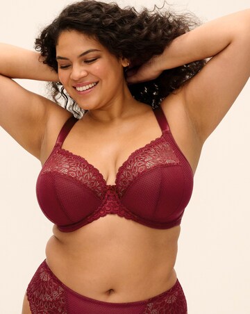 Elomi Tiernie Plunge Wired Bra Red