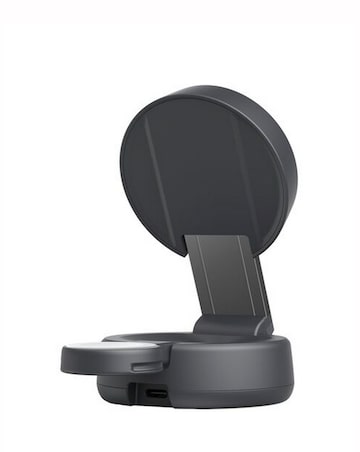 Belkin UltraCharge Pro 25W Qi2 2-in-1 Convertible Magnetic Charger - Charcoal