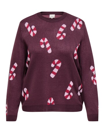 ONLY XMAS CANDYCANE KNITTED JUMPER