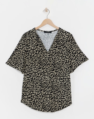 V-Neck Angel Sleeve Top