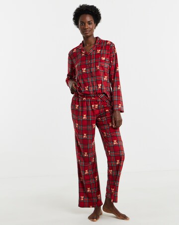 Bear Print Family Pyjamas - Womens